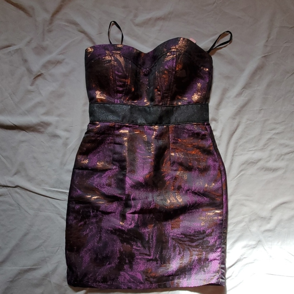 Gorgeous brocade strapless modcloth dress